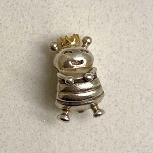Pandora Queen Bee charm / sterling silver and 14k